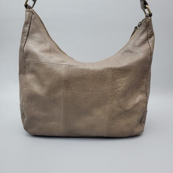 Day & Mood Anthropologie Brown Soft Leather Shoulder Bag Hobo Bag EUC - Picture 2 of 14